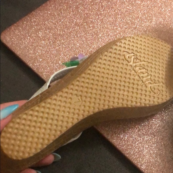 NWT Island Slipper P Leilani white wedge 2.5” SZ 7 - Picture 4 of 6